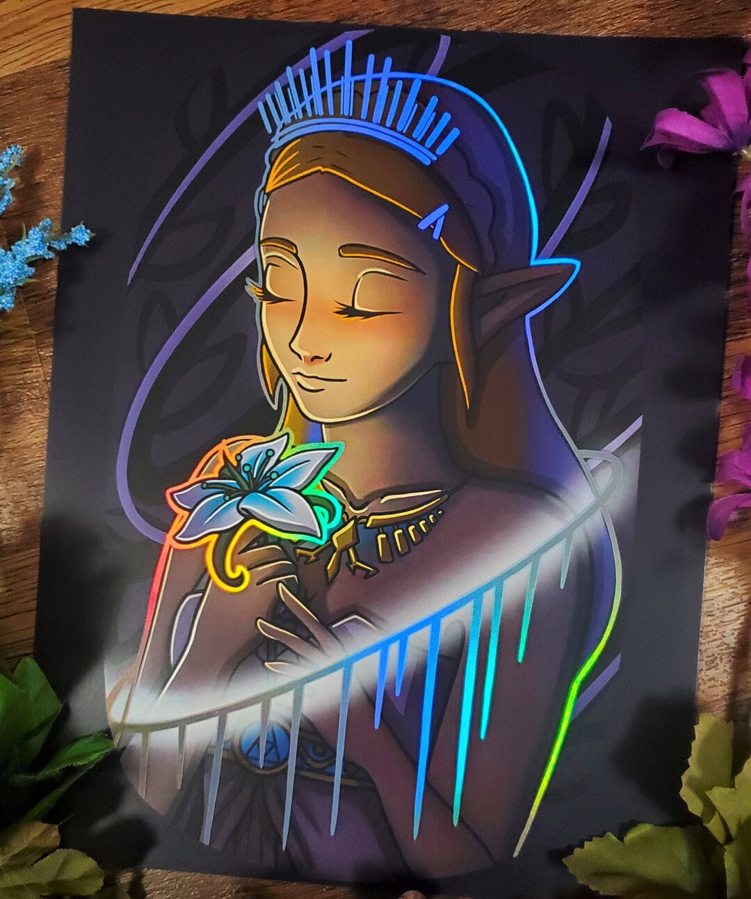 Holographic Tears of the Kingdom Print / Breath of the Wild Print / 8 ...