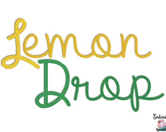 Cursive Embroidery Font Alphabet, Script Machine Embroidery Font, BX Script Embroidery Font, Multiple Formats Included!! - 3 Sizes