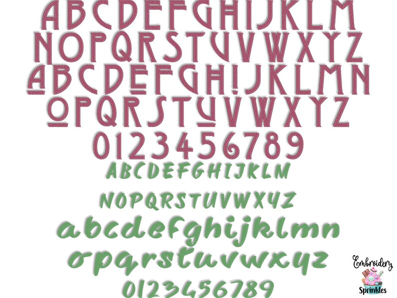 BX Machine Embroidery Font Bundle 10 Embroidery Fonts Set Etsy