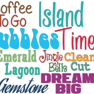 BX Machine Embroidery Font Bundle, 10 Embroidery Fonts Set, Letter Embroidery Designs, BX Format Only, Instant Download Embroidery