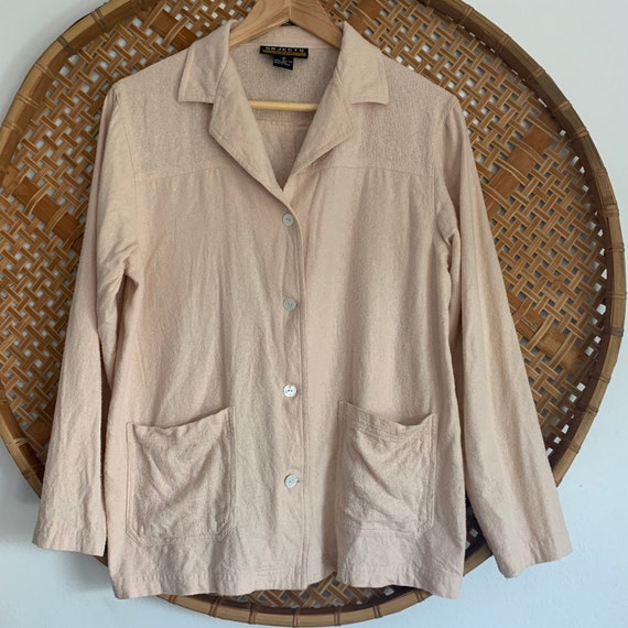 80s Vintage Raw Silk Lounge Set, Cargo Pants, Butt