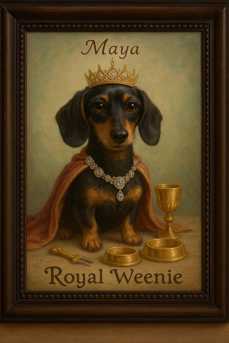 Royal Custom Pet Portrait | Digital Oil Painting of Your Dog or Cat ...