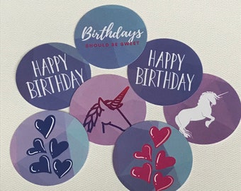 Cupcake Toppers: Unicorn Birthday