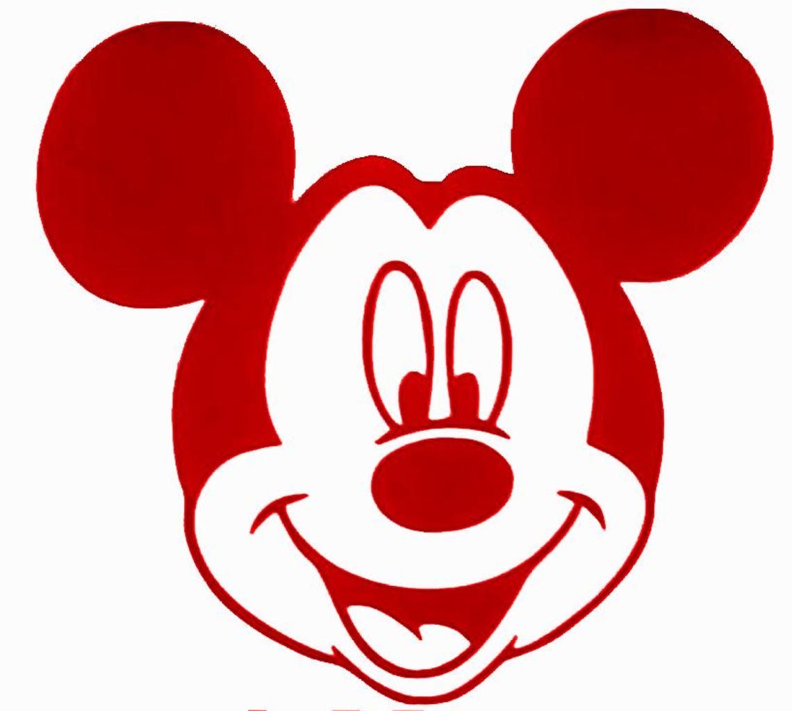 Mickey Mouse Vinyl Window Sticker - Etsy