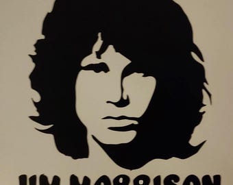 Jim Morrison of the doors 5" Vinyl car window/laptop sticker