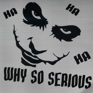 Why so Serious Tag - Etsy Why so Serious Tag - Etsy