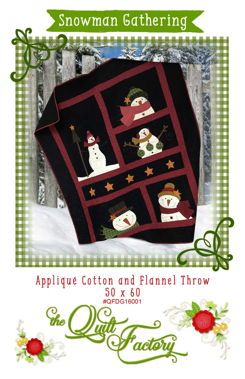 Snowman Gathering Downloadable Quilt Pattern