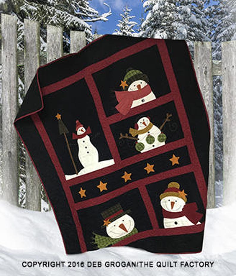 Snowman Gathering Downloadable Quilt Pattern