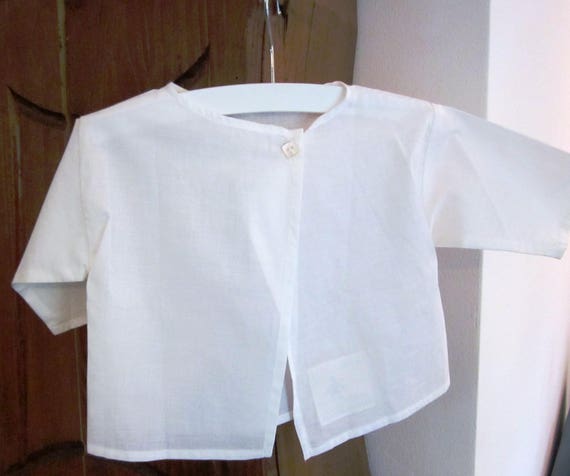 Brassiere Bebe Voile De Coton Blanc 6 12 Mois Etsy