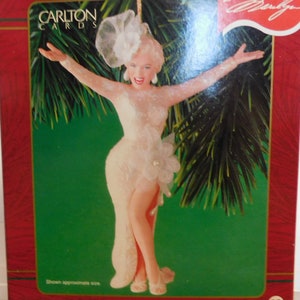 Marilyn Monroe Showbiz Fantasy Carlton Cards ornament