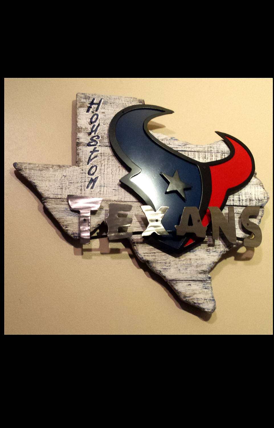 Houston Texans 3D multi-layered metal wall art on ...