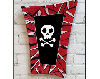 DANkWOOD Whimsical RED camouflage Upcycled chip frame, Chalk board/Eraser board, Paint/Stain, wONKy, Includes your choice of cartoon image.
