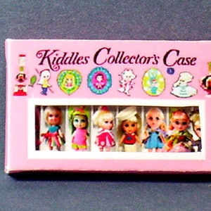 Liddle Kiddles Collector Box  -  Dollhouse Miniature - 1:12 scale - Liddle Kiddles Diorama or Dollhouse Accessory - girl toy nursery pink