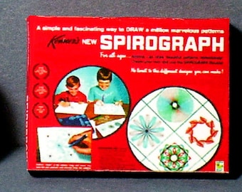 Spirograph Box – Dollhouse Miniature - 1960s Dollhouse Toy - 1:12 Scale