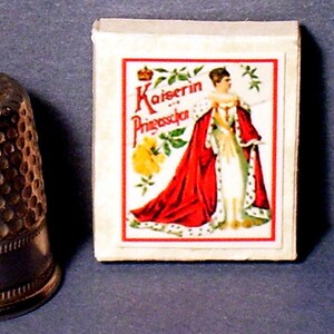 German Empress and Princess Paper Dolls  - Dollhouse Miniature - 1:12 scale  - Paper dolls and box - Victorian Dollhouse girl paper doll toy