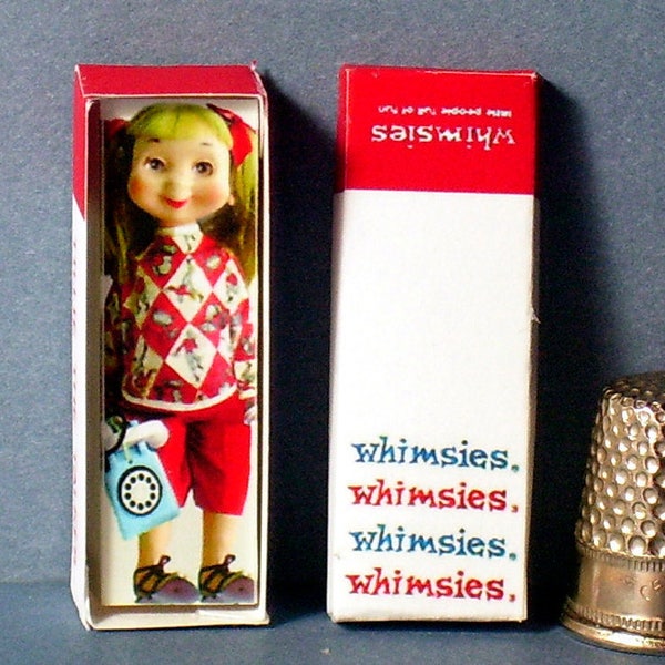Whimsies Tillie The Talker Doll Box – Dollhouse Miniature - 1:12 scale - PLEASE read the description!