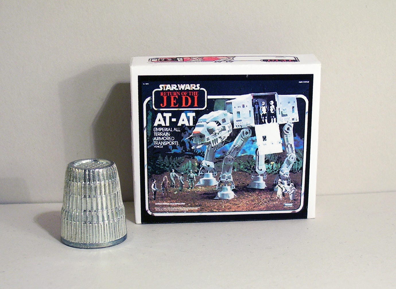 NEW DOUBLE SIDED Miniature 1:12 scale LEGO Star Wars set Dollhouse EMPTY TOY BOX 