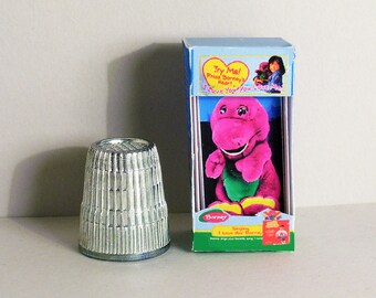 Barney the Dinosaur Box - Dollhouse Miniature - 1:12 Scale