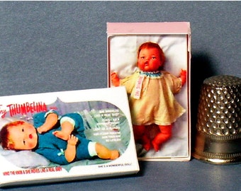 Thumbelina Doll Box Doll House Miniature 1 12 Scale Dollhouse