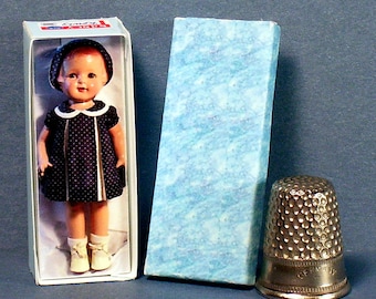 Nancy Kewty Doll Box  -  Dollhouse Miniature - 1:12 scale - Dollhouse Accessory 1920s Dollhouse girl  -PLEASE read the description!
