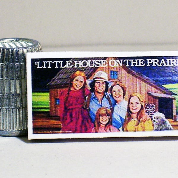 Little House on the Prairie Game - Dollhouse Miniature  1:12 scale - Game Box and Game Board  Dollhouse Accessory  1970s Dollhouse girl game