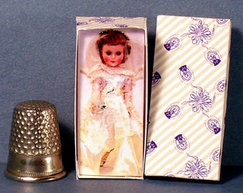 Sweet Sue Doll Box  -  Dollhouse Miniature  1:12 scale - Dollhouse Accessory - 1950s retro Dollhouse girl -PLEASE read the description!