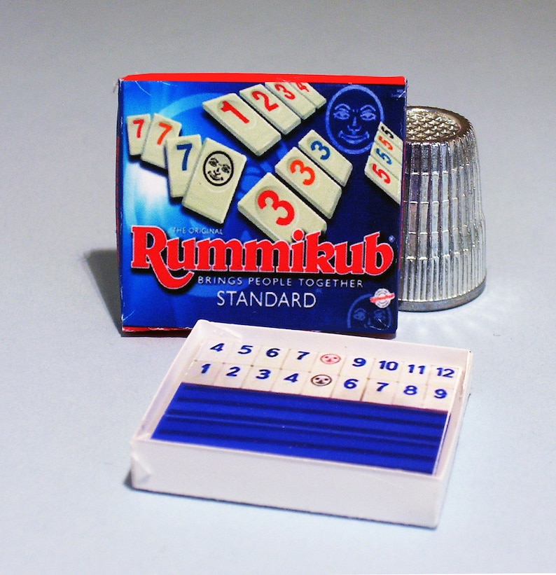 Rummikub Game Box Doll House Miniature 112 Scale Etsy