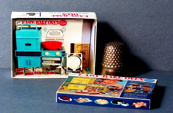 Easy Bake Oven Box 1964 Dollhouse Miniature 1:12 Scale Dollhouse Accessory  1960s Dollhouse Girl Toy Box Miniature Box Replica 