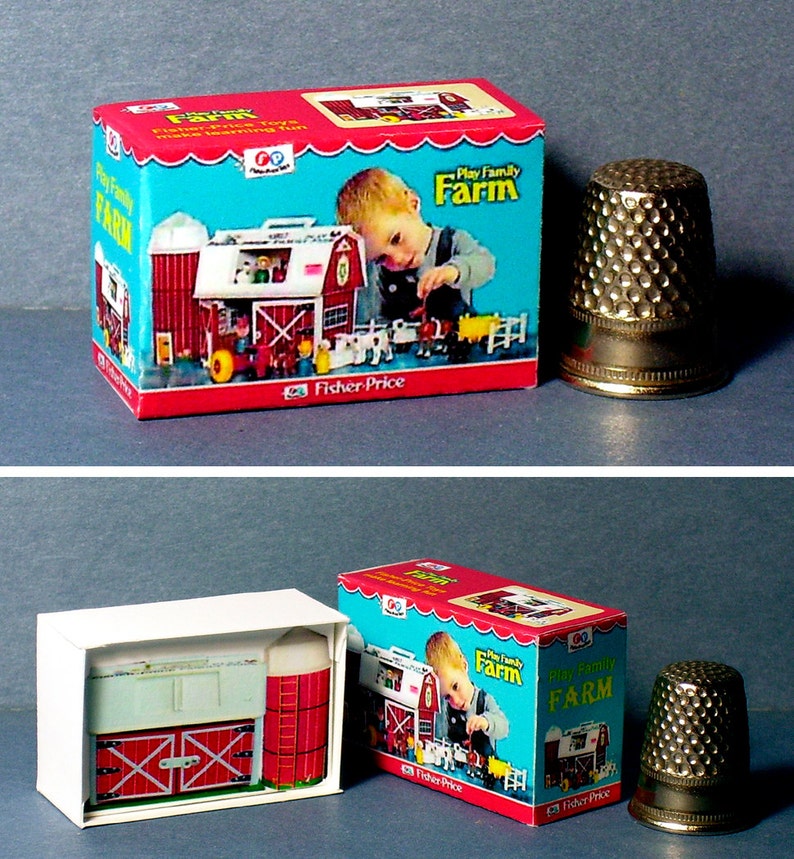 1:12 Half Inch Scale Dollhouse Miniature Farm Toy Box 1:12 Half Inch Scale Dollhouse Miniature Farm Toy Box