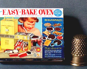 Easy Bake Oven Box 1964 Dollhouse Miniature 1:12 Scale Dollhouse Accessory  1960s Dollhouse Girl Toy Box Miniature Box Replica 