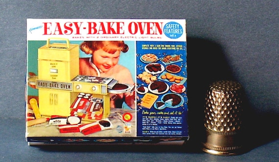 Easy Bake Oven Box 1964 Dollhouse Miniature 1:12 Scale Dollhouse Accessory  1960s Dollhouse Girl Toy Box Miniature Box Replica 