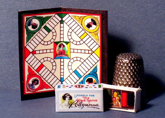 Pollyanna Game Early 1900s Dollhouse Miniature 1 12 Scale Etsy