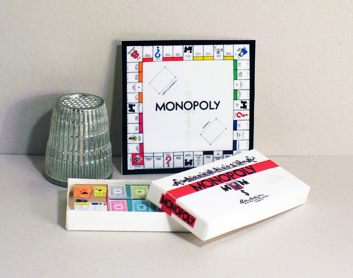 Monopoly Game 1955 Dollhouse Miniature 1:12 scale | Etsy