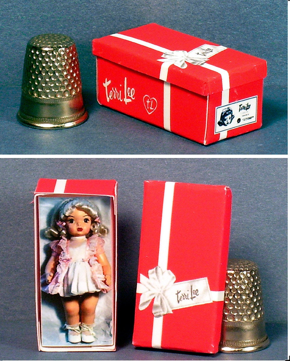 Terri Lee Doll Box - Dollhouse Miniature 1:12 Scale= - 1950s Retro