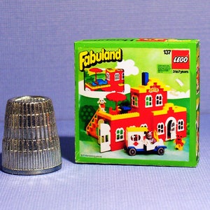 Lego Fabuland Hospital Box - Doll House Miniature  1:12 scale - Dollhouse accessory - Miniature box replica - 1980s Dollhouse Lego box