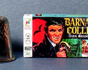 Barnabas Collins Game - Dollhouse Miniature - 1:12 scale Dollhouse Accessory - 1960s dollhouse Haunted House Halloween vampire game toy