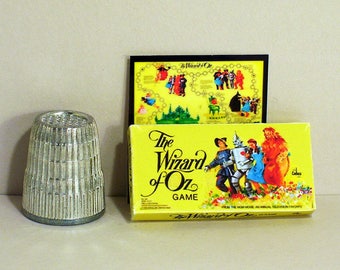 The Wizard of Oz Game 1974 - Dollhouse Miniature  1:12  Dollhouse Accessory - Game box & game board 1970s Dollhouse Wizard of Oz Game