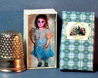 Steiner Doll Box  -  Dollhouse Miniature 1:12 scale - Victorian TOC Dollhouse Accessory - Victorian dollhouse  -PLEASE read the description!