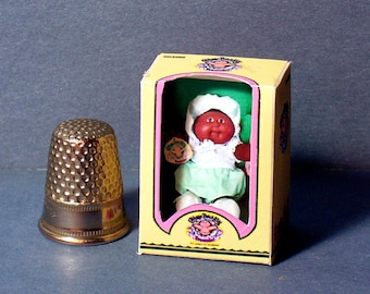 Cabbage Patch Preemie African American Girl Doll Box - Dollhouse Miniature 1:12 - 1980s Dollhouse AA girl baby -PLEASE read the description!