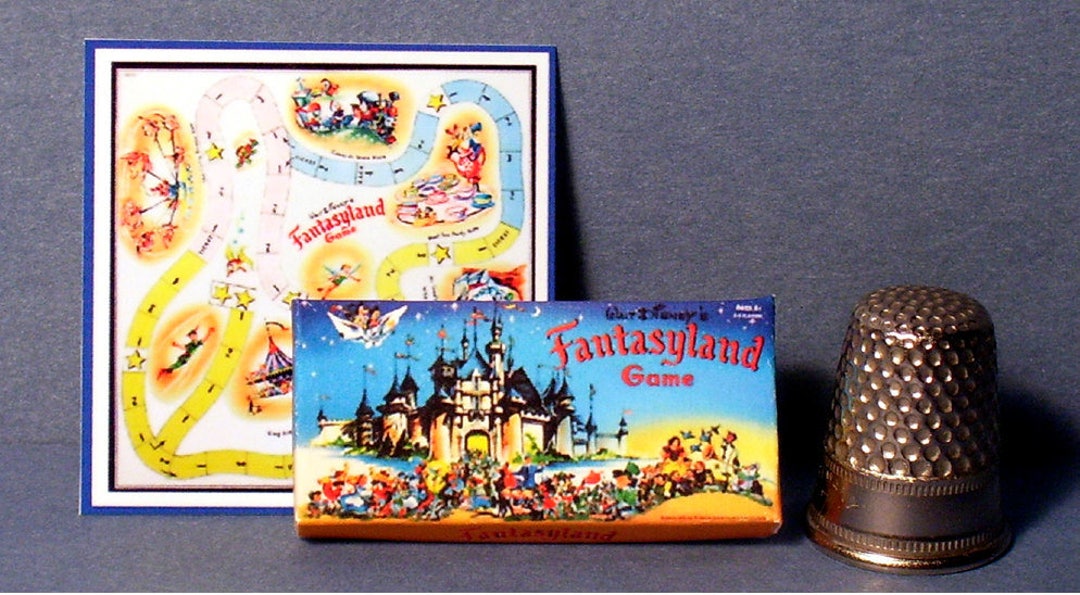 Disneyland Fantasyland Game Doll House Miniature 112 Scale Dollhouse