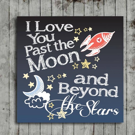 I Love You To The Moon And Back I Love You Past The Moon And Etsy I Love You To The Moon And Back I Love You Past The Moon And Etsy