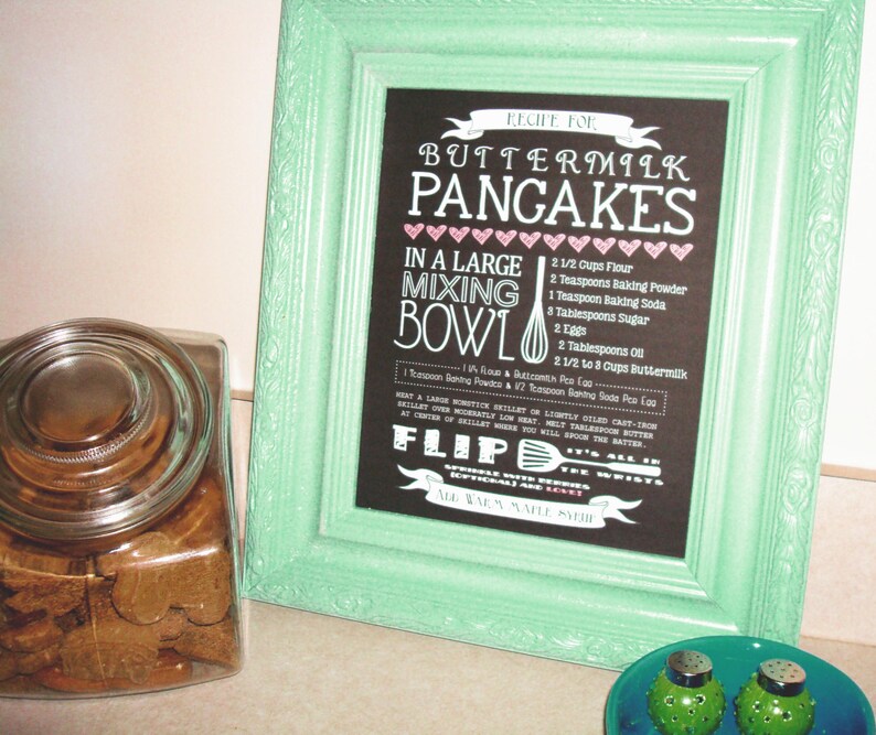 Buttermilk Pancake Art Recipe, Chalk, Chalkboard, Pancakes, Kitchen