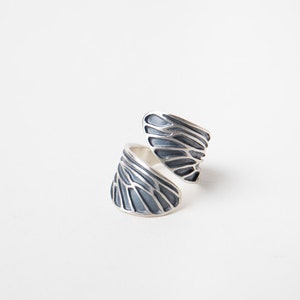 Silver Cicada Wing Ring