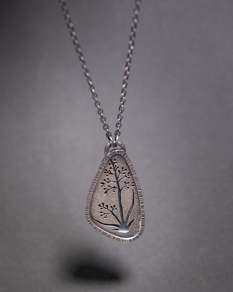 Silver Plant Pendant