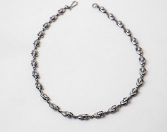 Parasitic Tick Chain Necklace in Silver + Bronze