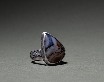 Montana Agate Silver Ring