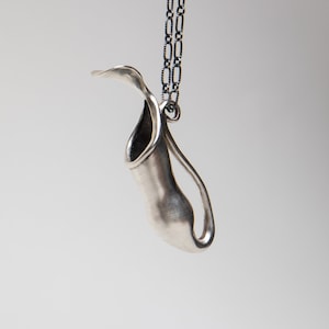 Silver Pitcher Plant Pendant