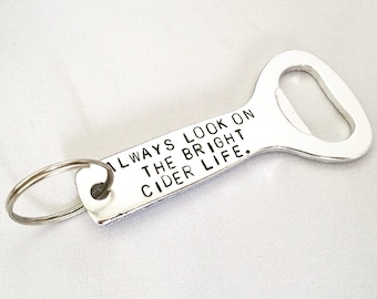 Personalised bottle opener key ring, personalised present, gifts for him, customized present, groomsman gift, usher, wedding, fathers day