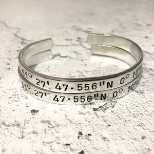 personalised aluminium cuff bracelet zdjęcie 4