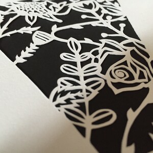 Floral Bunting Paper Cutting Template